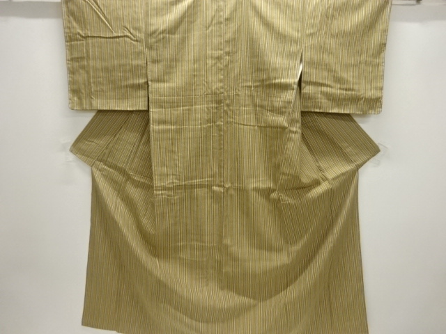 JAPANESE KIMONO / TSUMUGI / WOVEN STRIPES 